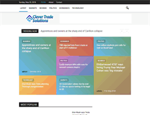 Tablet Screenshot of clevertradesolutions.com